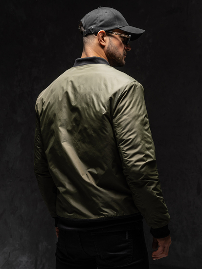 Chaqueta bomber de entretiempo para hombre verde Bolf AK95A1