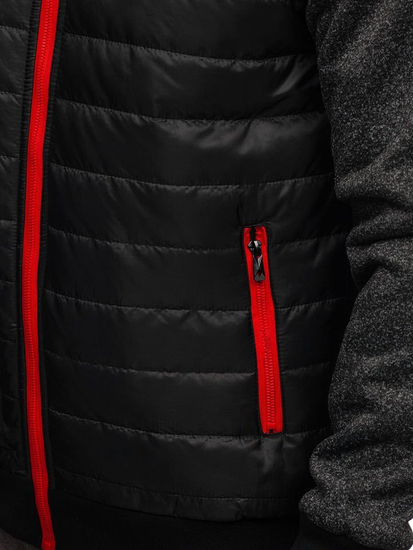 Chaqueta de entretiempo para hombre negra Bolf TY38