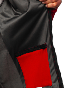 Chaqueta softshell para hombre rojo Bolf T019