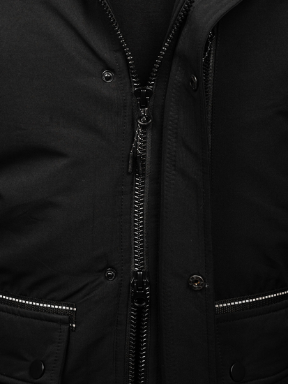 Chaqueta parka de invierno para hombre negro Bolf 22M323