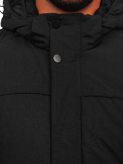 Chaqueta parka de invierno para hombre negro Bolf 5M713