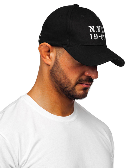 Gorra con visera, negra Bolf CZ124
