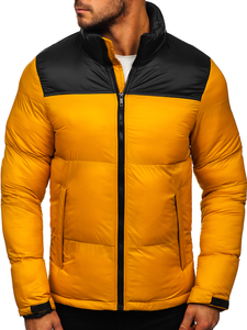 Chaqueta acolchada de invierno para hombre color camel Bolf 1186
