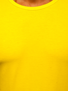 Camiseta sin manga sin estampado amarillo fluorescente Bolf 99001