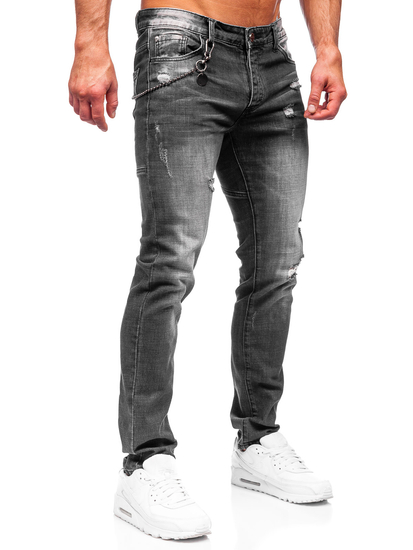 Pantalón vaquero regular fit para hombre negro Bolf MP0051N