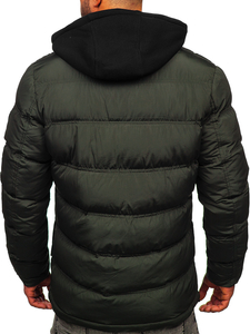 Chaqueta acolchada de invierno para hombre color verde Bolf 6881