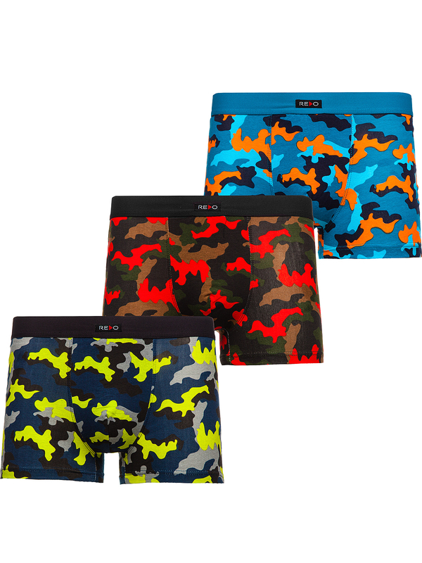 Bóxer para hombre multicolor Bolf 1BE746-3P 3 PACK