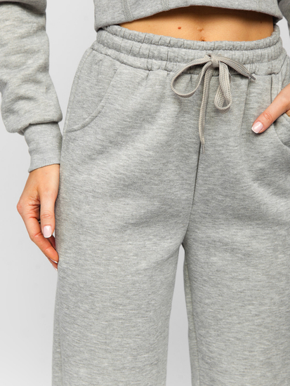 Chándal oversize de dos piezas para mujer gris Bolf 8C78A1