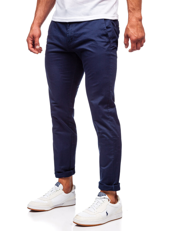 Pantalón chino para hombre azul oscuro Bolf KA6807-11