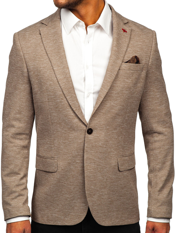 Americana casual para hombre marrón Bolf 08