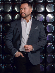 Americana casual de hombre azul marino Bolf 24401-1