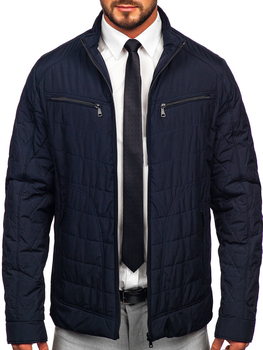 Chaqueta acolchada de entretiempo para hombre azul oscuro Bolf 22M307
