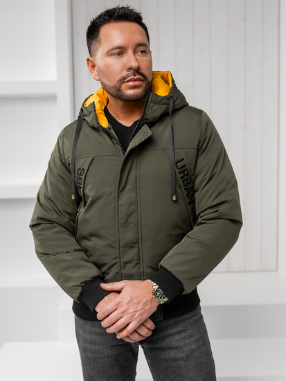 Chaqueta de invierno para hombre verde Bolf 27M8100
