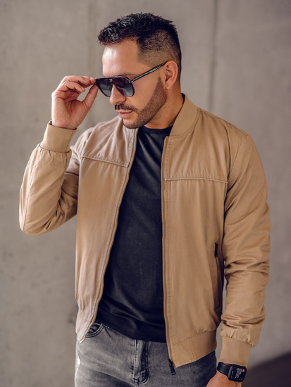 Chaqueta bomber reversible camel para hombre Bolf 84M3005A