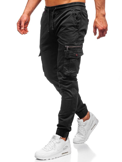 Pantalón jogger cargo para hombre negro Bolf CT6702