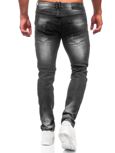 Pantalón vaquero regular fit para hombre negro  Bolf MP008N