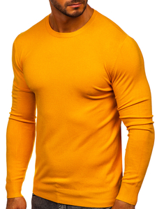 Suéter básico para hombre color amarillo Bolf YY01