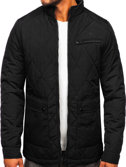 Chaqueta acolchada de entretiempo para hombre color negro Bolf 22M11
