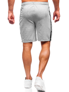 Pantalones cortos de chándal para hombre gris Bolf 68005