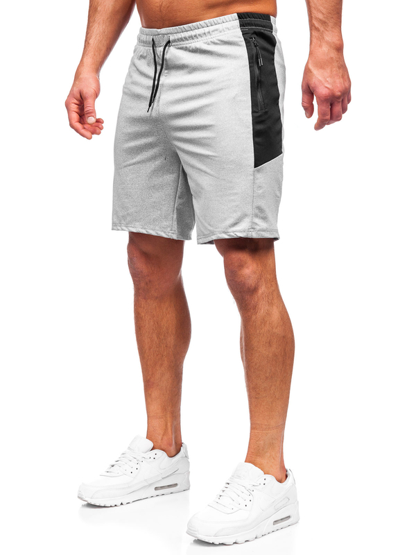 Pantalón corto de chándal para hombre gris Bolf 68026
