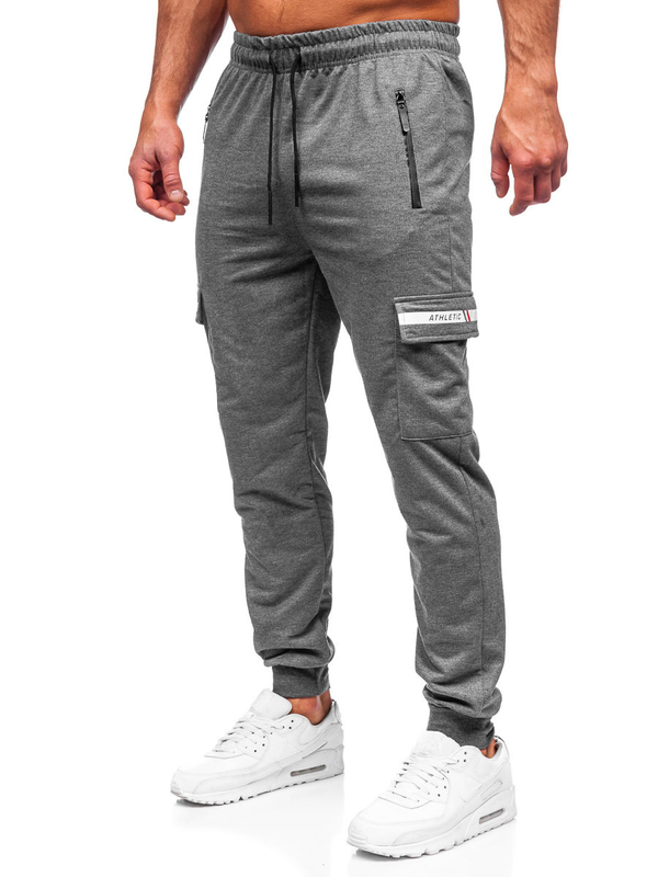 Pantalón jogger de combate para hombre antracita Bolf JX5063