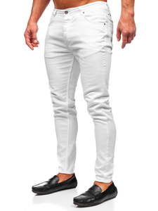 Pantalón vaquero skinny fit para hombre blanco Bolf R927