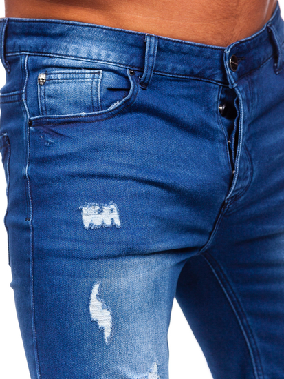 Pantalón corto vaquero para hombre azul oscuro Bolf MP0061BS