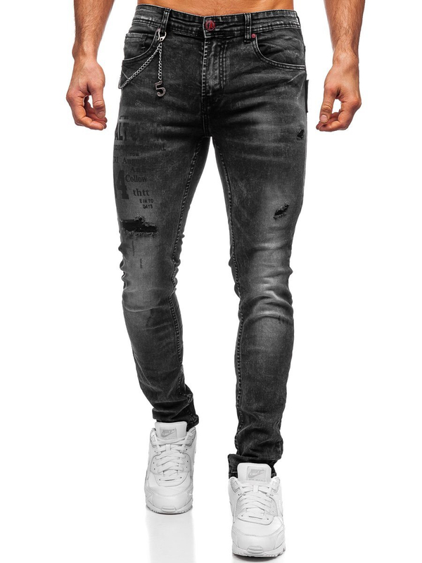 Pantalón vaquero tipo slim fit para hombre color negro Bolf 60027W0