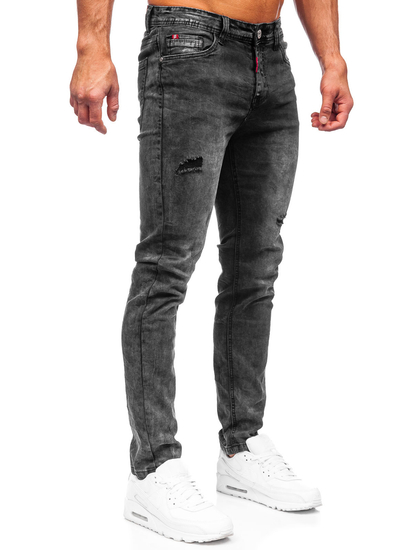 Pantalón vaquero regular fit para hombre negro Bolf K10007-2