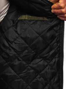 Chaqueta bomber de entretiempo para hombre color verde Bolf AK95