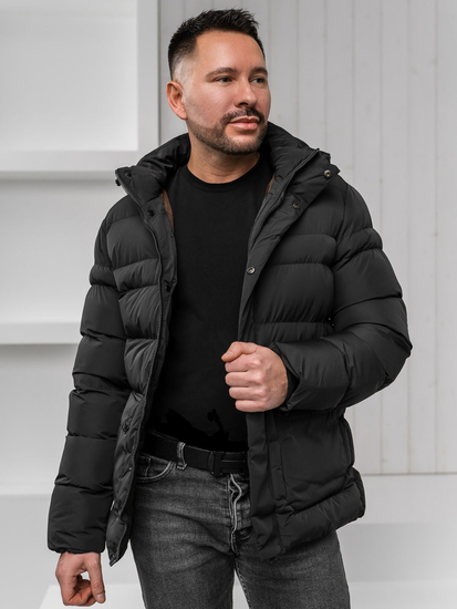 Chaqueta de invierno para hombre negro Bolf 22M332A1
