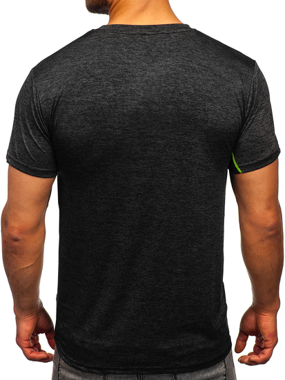 Camiseta de entrenamiento para hombre color negro Denley HM073