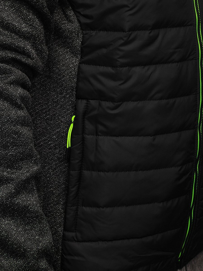 Chaqueta de entretiempo para hombre negro Bolf KS2155