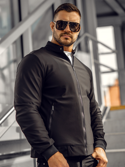 Chaqueta de entretiempo para hombre negro Bolf EC955