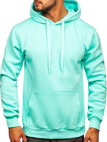 Sudadera tipo canguro con capucha para hombre menta Bolf 1004