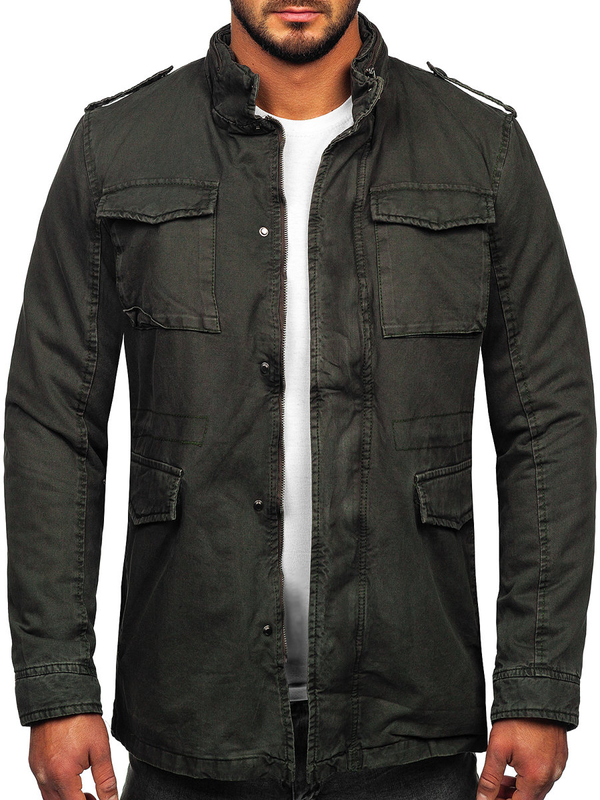Chaqueta de invierno de algodón para hombre caqui Bolf 5599