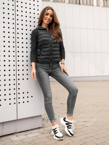 Chaleco acolchado para mujer negro Bolf 23077A