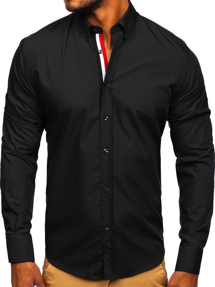Outfit Camisas Camisa Negra Hombre Amazon Outfit Camisa Negra
