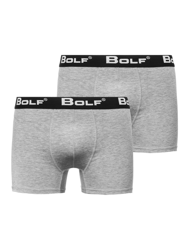 Calzoncillos bóxer para hombre gris Bolf 0953-2P 2 PACK