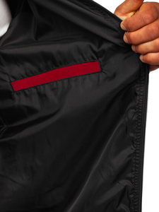 Chaqueta de entretiempo para hombre color burdeos Bolf W3908