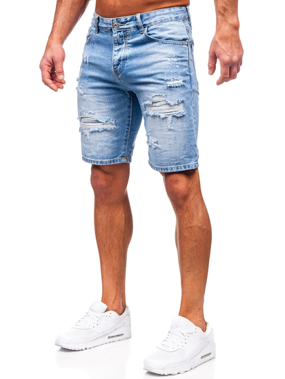 Pantalón corto vaquero para hombre azul oscuro Bolf RJ951