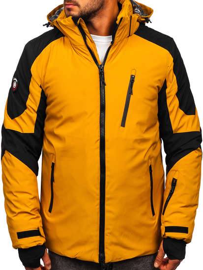Chaqueta de invierno de esquí para hombre color camel Bolf 6576
