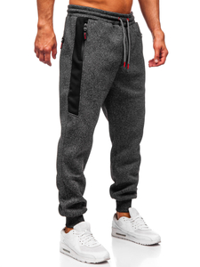 Pantalón forrado de chándal jogger para hombre grafito Bolf Q1102