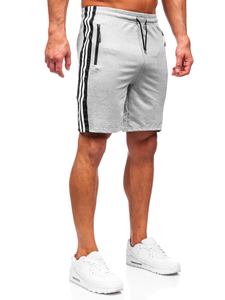 Pantalones cortos de chándal para hombre gris Bolf 68005