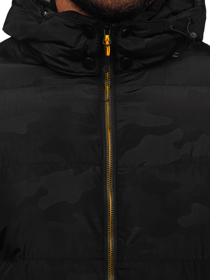 Chaqueta acolchada de invierno para hombre negro Bolf 7270