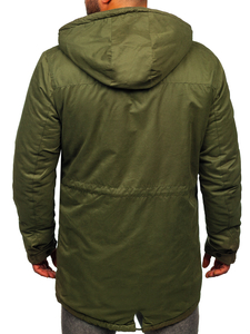 Chaqueta de invierno parka para hombre verde Bolf 1794
