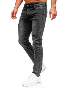 Pantalón vaquero regular fit para hombre negro Bolf K10007-2