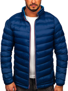 Chaqueta deportiva de invierno acolchada para hombre azul oscuro Bolf 1100