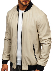 Chaqueta de cuero para hombre crudo Bolf 6124