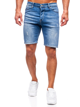 Pantalón corto vaquero azul oscuro Bolf 0466